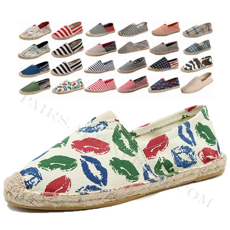 Casual Shoes Casual Sneakers Fashion Sneakers Summer Linen Casual Flats Espadrilles Loafers Canvas Shoes Fisherman Driving Footwear for Women Men