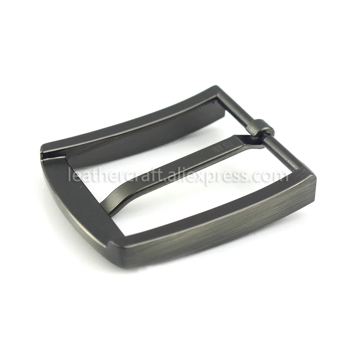 남성용 40mm 벨트 버클 1개, 합금 브러시드 핀 버클, 앤틱 실버 허리띠 벨트 부품 액세서리, 38mm 스트랩 호환
