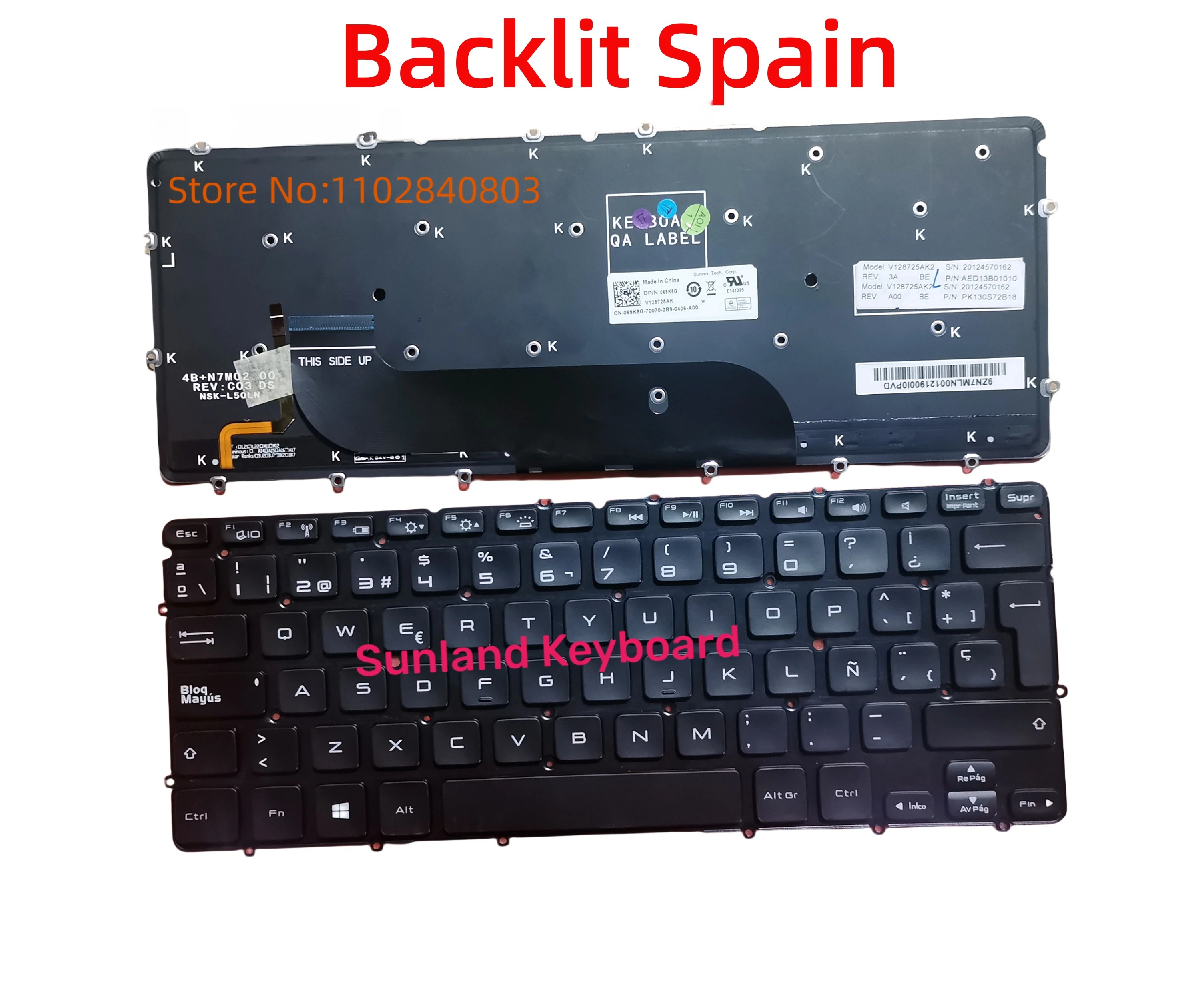 NEW French FR German GR Nordic Turkey Japanese JP Spain SP UK For DELL XPS 13 9333 L321X L322X CN-0KJX72 Keyboard Backlit