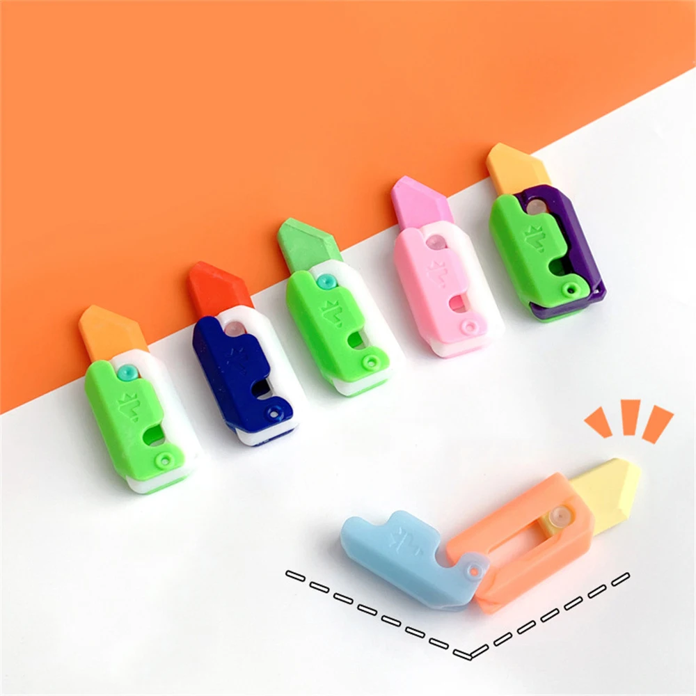 지우개 샌디 척스 스폰지밥 네모바지 티셔츠, 어린이용 티셔츠, 애니메이션 인형 모자, 할로윈과 크리스마스 선물, 남녀공용 9 3D 당근 중력 나이프 지우개, 작은 무 칼, 미니 어린이 학생 상 펜던트 지우개, 감압 장난감, 소년 소녀 선물