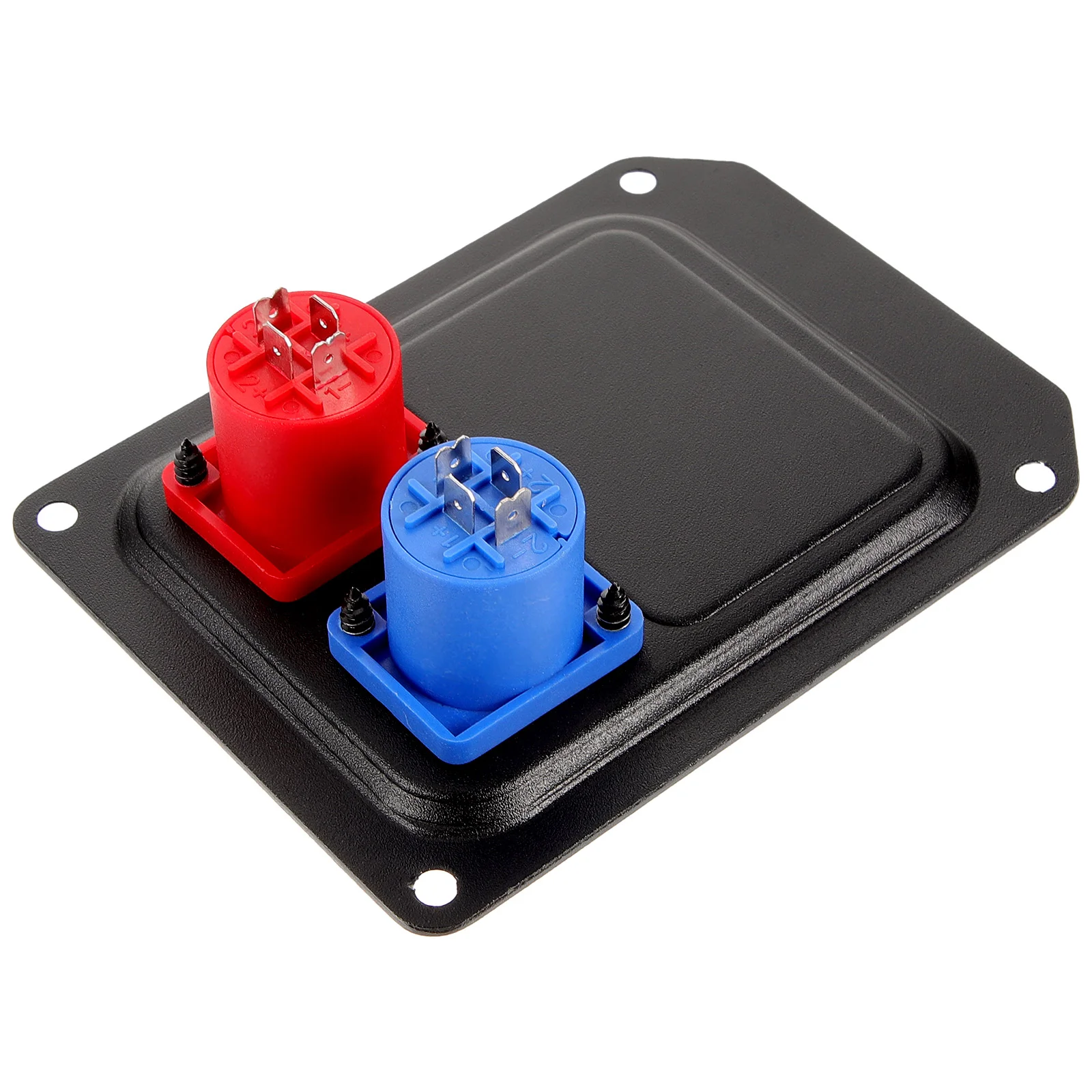 

Speaker Socket Audio Panel Double Holes Cable Metal Female Accessory 2 Speakers