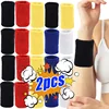 2/1pcs Ports Sweat Wristband Wrist Support Hand Brace Wraps Guards for Gym Volleyball Basketball Tennis New Running Sweatband
