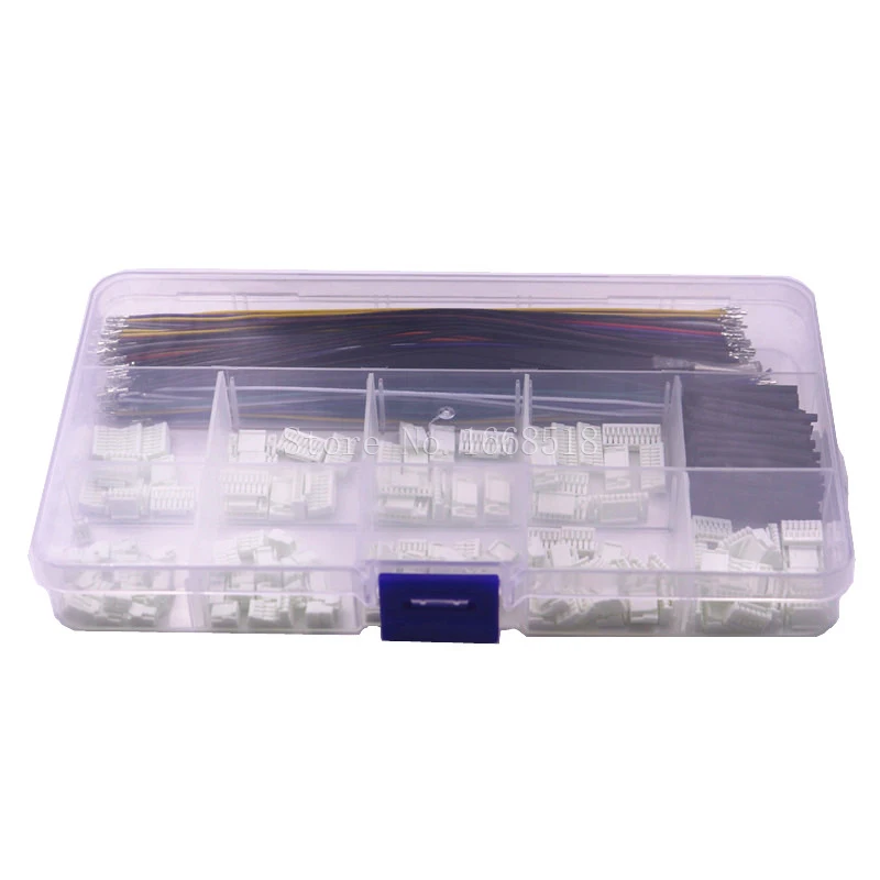 Set Connettori Blocco GH 1,25mm &ndash; Da 2 A 8 Pin, Per PCB E Cavi, Ideale Per Progetti Fai-da-te