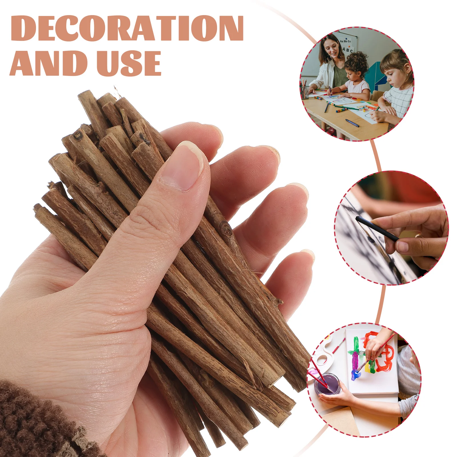 40 Pcs Birch Twigs Wood Logs DIY Crafts Twig Background Wood Log Backdrop  Pumpkins Decor Branch Wooden Stick Macrame Wood Stick - AliExpress