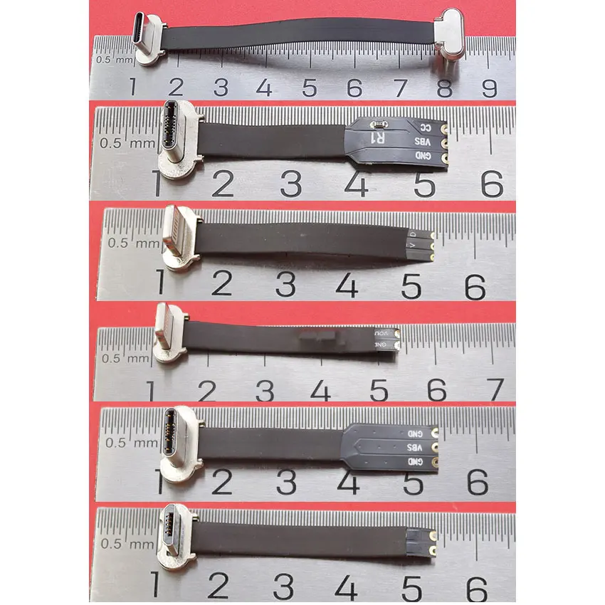 Description Picture 6 of itemMicro USB Type-C Connector FPC 2Pin 3Pin W/ Resistor R1 Soft Flat Cable Male Charging Cable Fast Charge Wire Extention For Phone