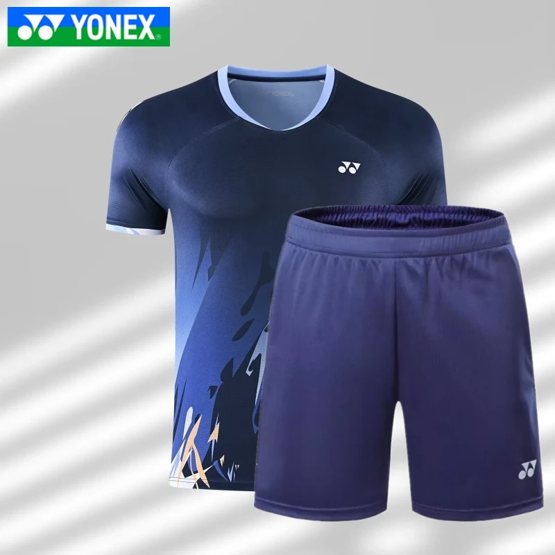 Badminton Shorts Shirt Men Quick Dry Breathable