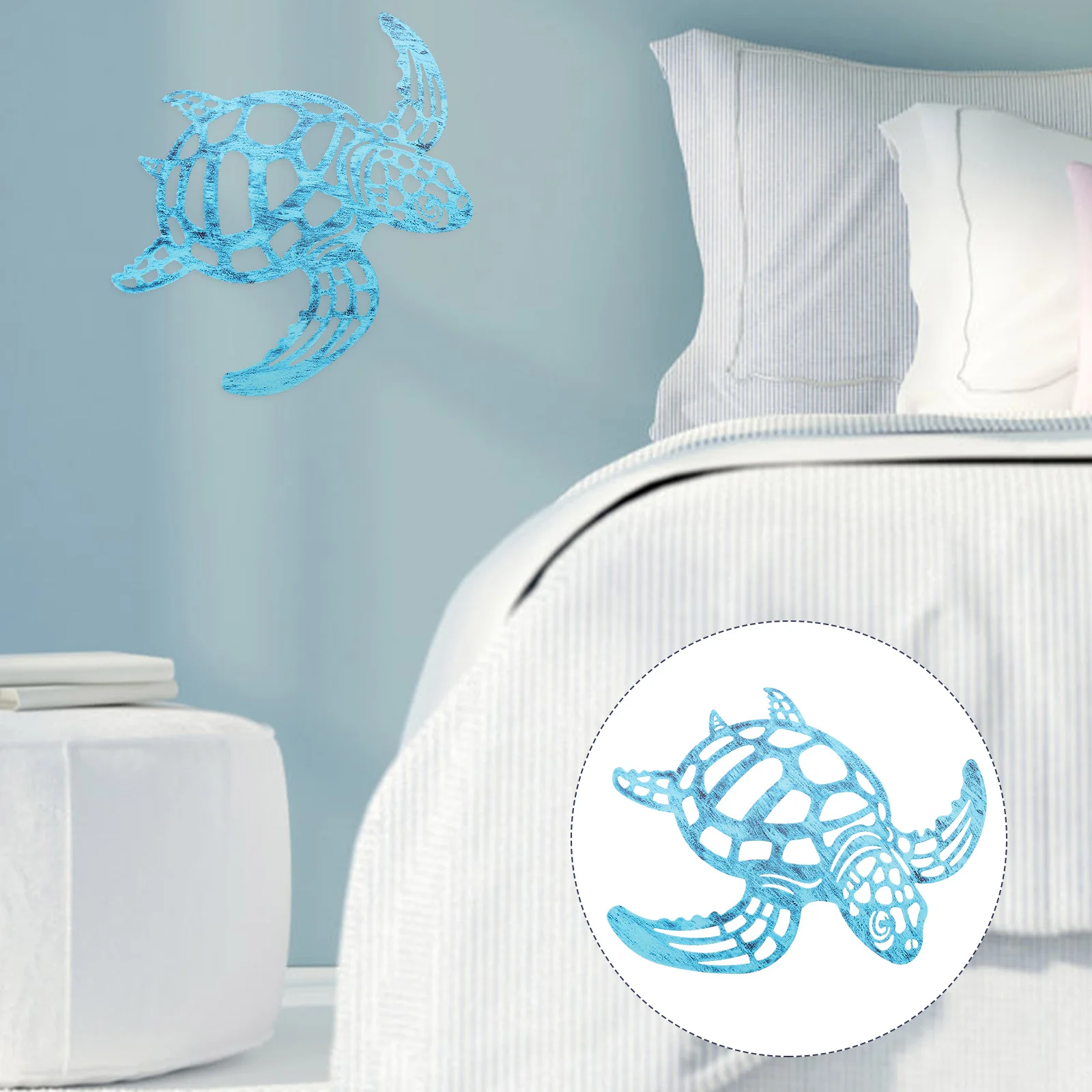 

Hollow Turtle Wall Hanging Silhouette Sculpture Decor Outdoor Tortoise Wrought Iron