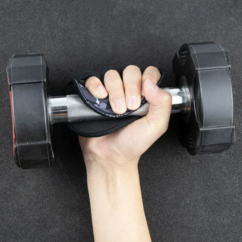 Lifting Dumbbell Skid Gloves Unisex Anti-Weight Four Finger Fitness Gloves Grips Pads Gym Workout Sports for Hand Protector weightlifting gloves
