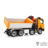 LESU 1/14 Remote Control Model Truck Metal toy Hydraulic three-way dump truck Orange RTR version 4