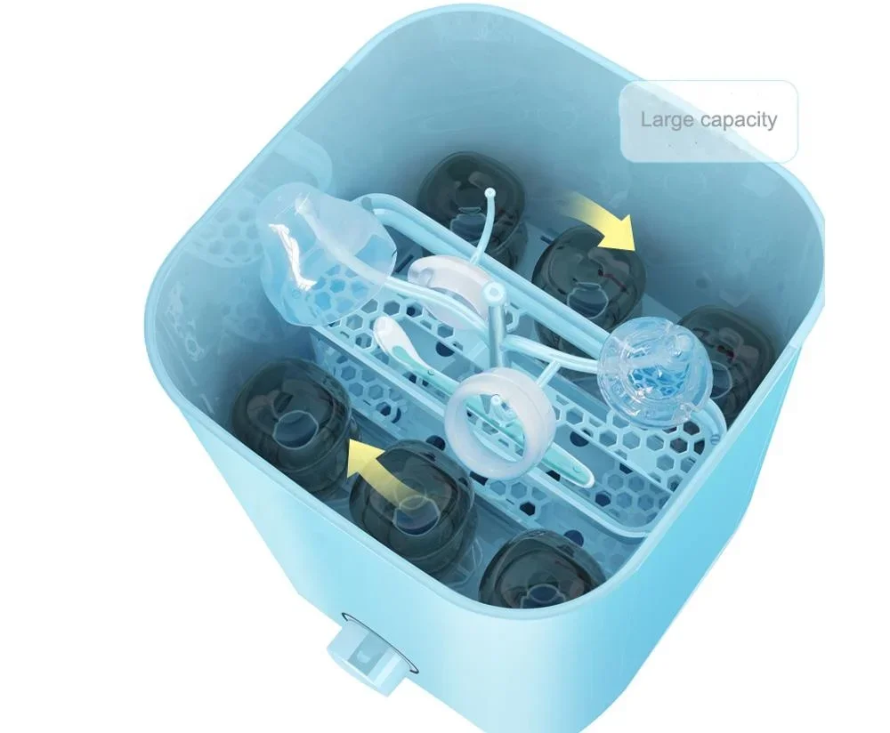 High Temperature Multifunctional BPA Free Knob Design Bottle Baby Feeding Dryer Disinfection Baby Steam Sterilizer Bottle
