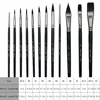 12pcs Professional Watercolor Paint Brushes Set, Soft Synthetic Paint Hair Art Brushes for Watercolors Acrylics Gouache 2