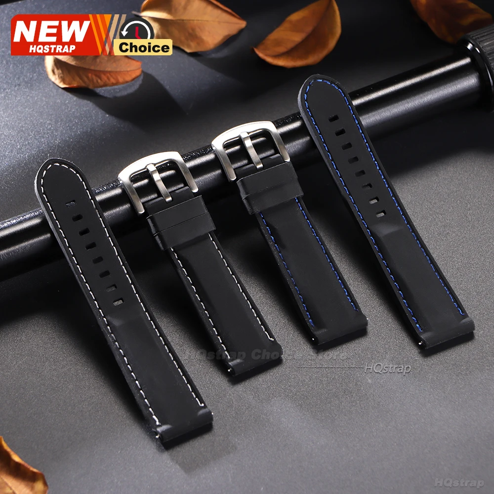 Enhanced Waterproof Sports Silicone Watch Band Strap, Universal Fit