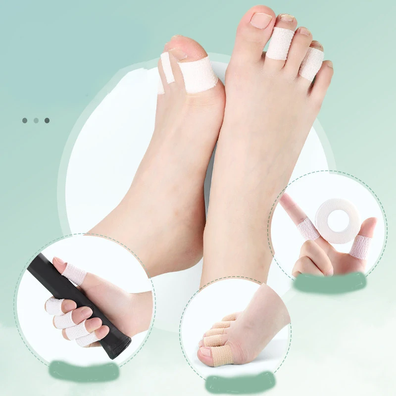 Toe Protector Foot Care Patches Adhesive Foot Pads Anti Chafing Pads 1Roll Foam Foot Patches Corn Calluses Toe Finger Protector Tape Shoe Cushion Anti-friction Pads High Heel Shoes Stickers