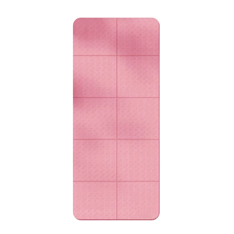 4mm Tpe Folding And Portable Yoga Mat Dual-Sided Non-Slip Surface Exercise Mat Fitness Tasteless Pilates Workout Gym Mats