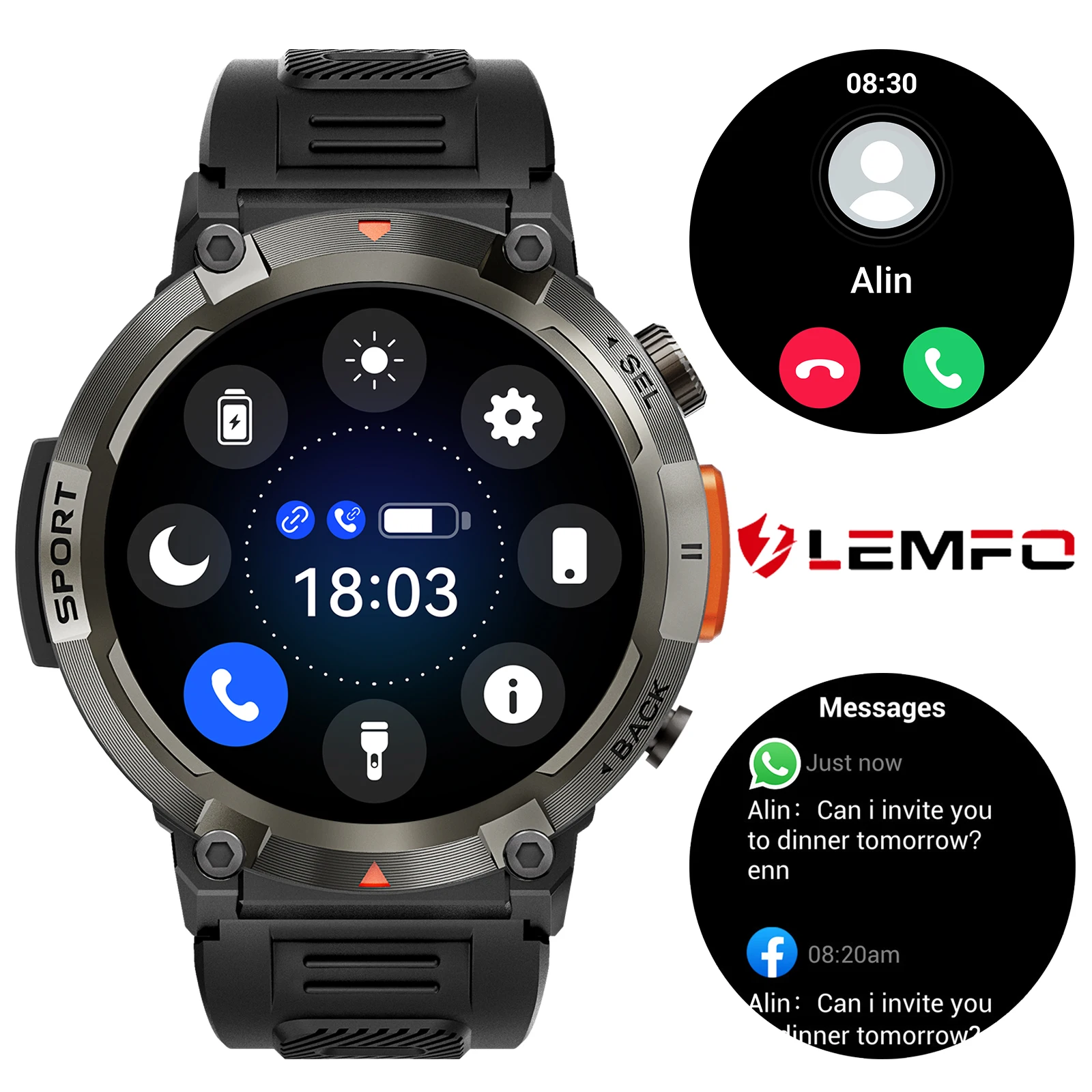 

LEMFO смарт часы мужские Ответить и позвонить Срок службы батареи 7 дня умные часы смарт мужские наручные Напоминание Поддержка Пульсометр Монитор кровяного давления Кислородный монитор smart watch for Android iOS