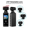 HD Pocket Action Camera 4K 270° Rotatable Wifi Mini Sports Camera with Waterproof Case for Helmet Travel Bicycle Driver Recorder 6