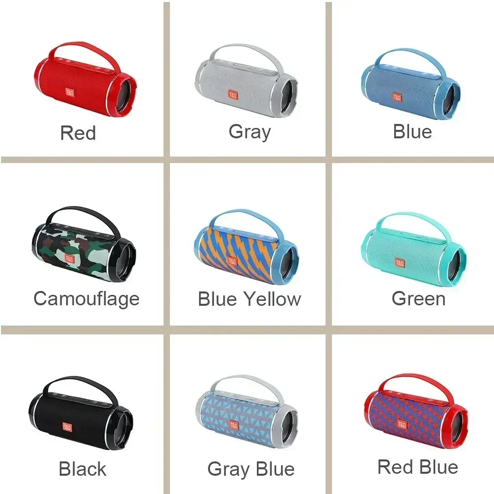 Portable Waterproof Bluetooth Speaker with Powerful 3D Stereo Sound and Hands-Free Capability