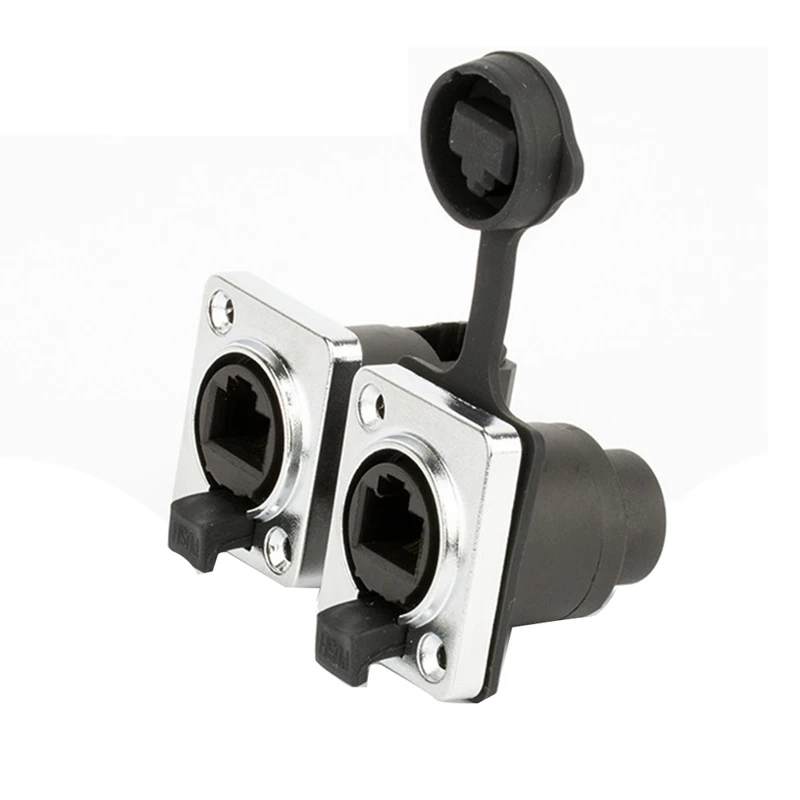 New RJ45 Waterproof Network Connector 8P8C Female Panel Mount Sockets RJ45 Ethernet Connector