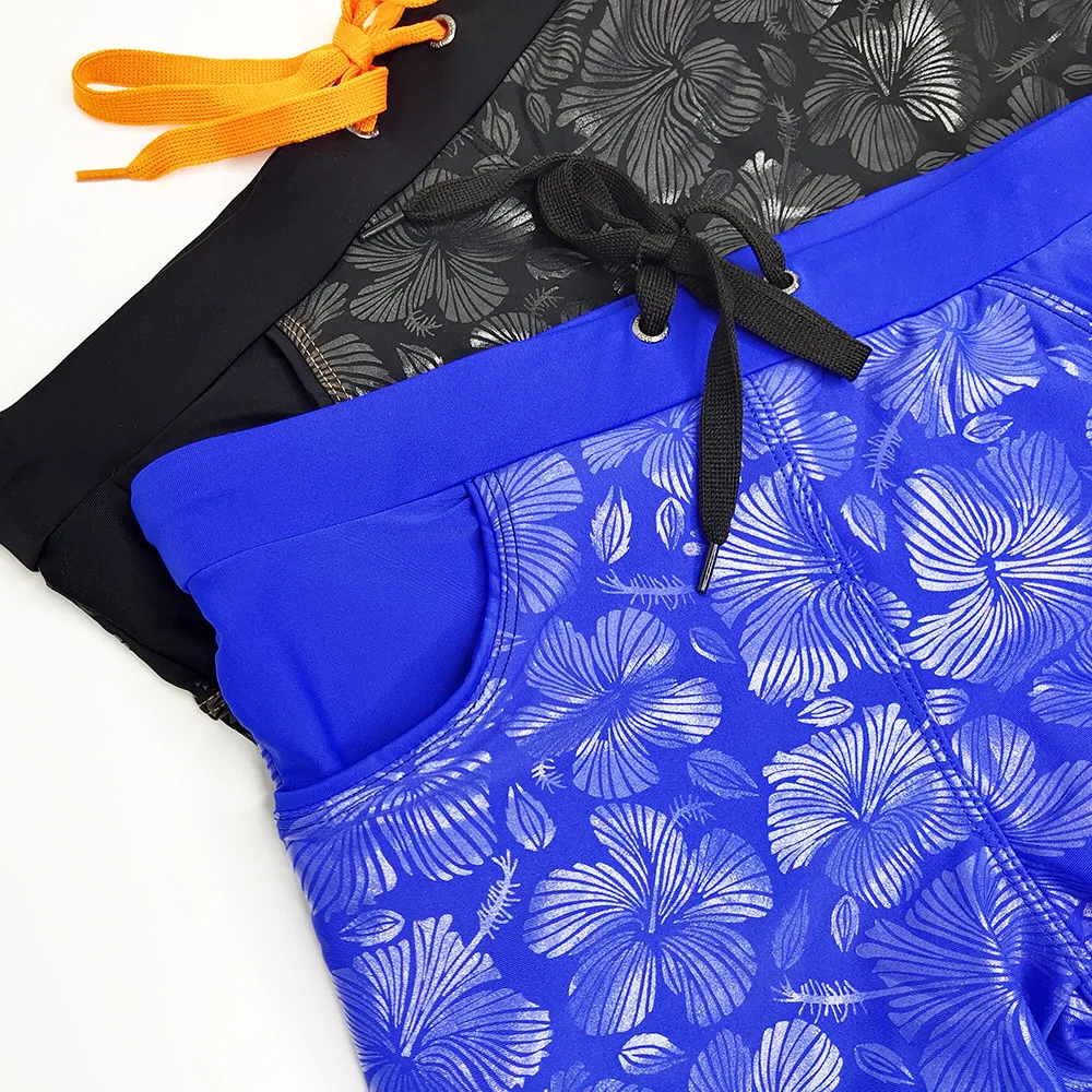 Mens Bathing Swim Trunks Suit Printed Summer Padded Push-up Swim Briefs Swimsuit Male Sport Beach Surfing Swimwear