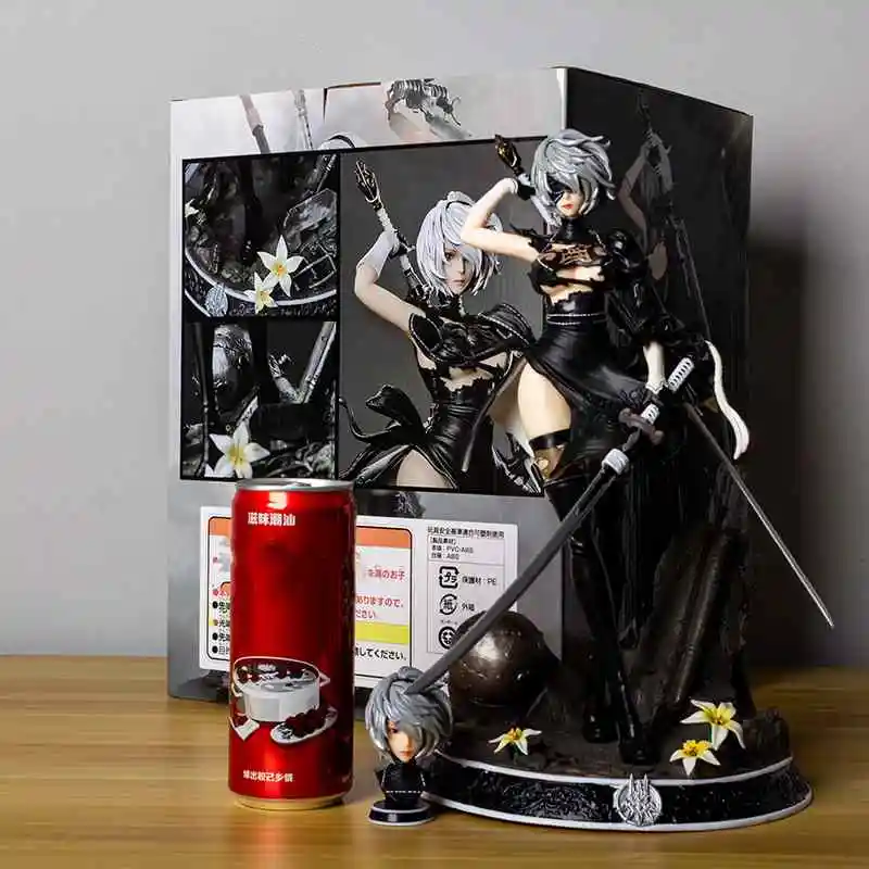 

Nier Automata 33cm Anime Figure Hunter 2b Yorha No.2 Type B Action Figure Two Head 2b Yorha Figurine Model Doll Child Gift