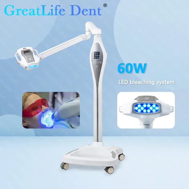 GreatLife Dent Dental 60W 12 Leds LCD Touch Screen Super Powerful Teeth Whitening Machine Cold Blue Led Accelerator Led Light