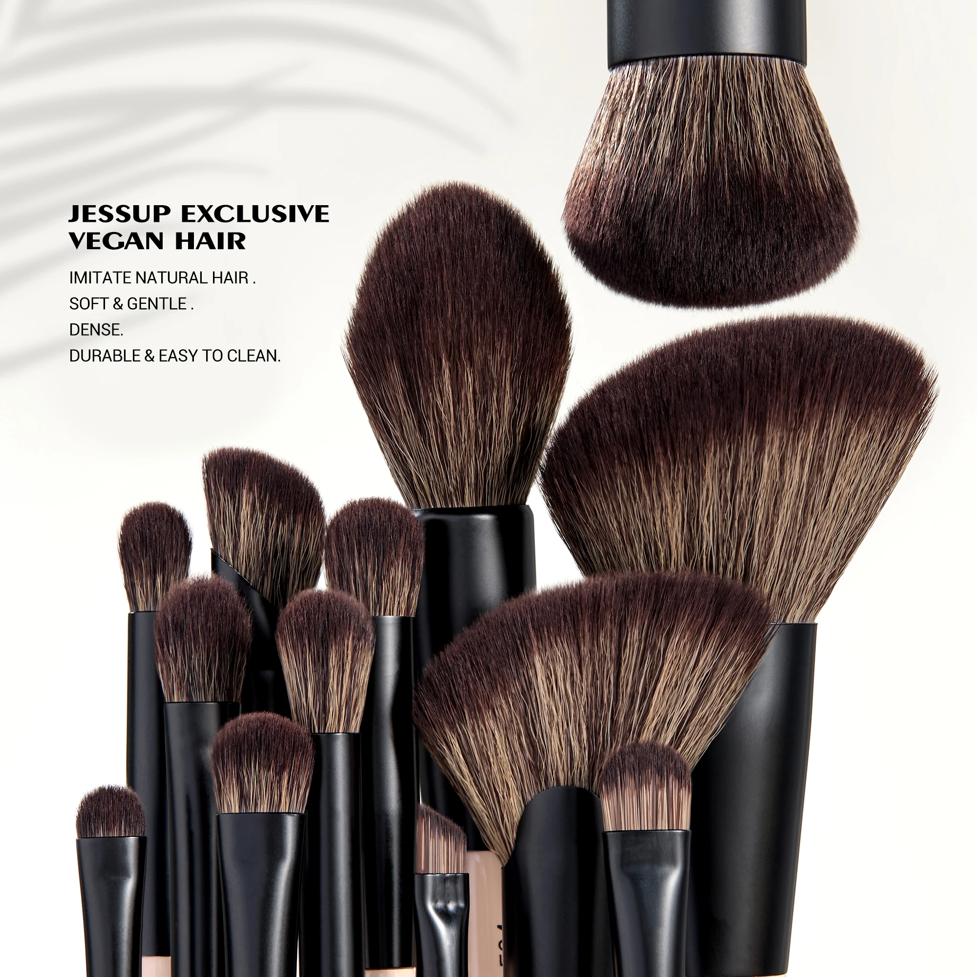 Jessup Makeup Brushes Set, 3/5/7pcs Double Sided Makeup Brush