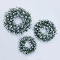 30/40/50cm Christmas Wreath Artificial Pine Cone Green Garlands Home Decorations Window Door Hanging Ornaments New Year Navidad 6