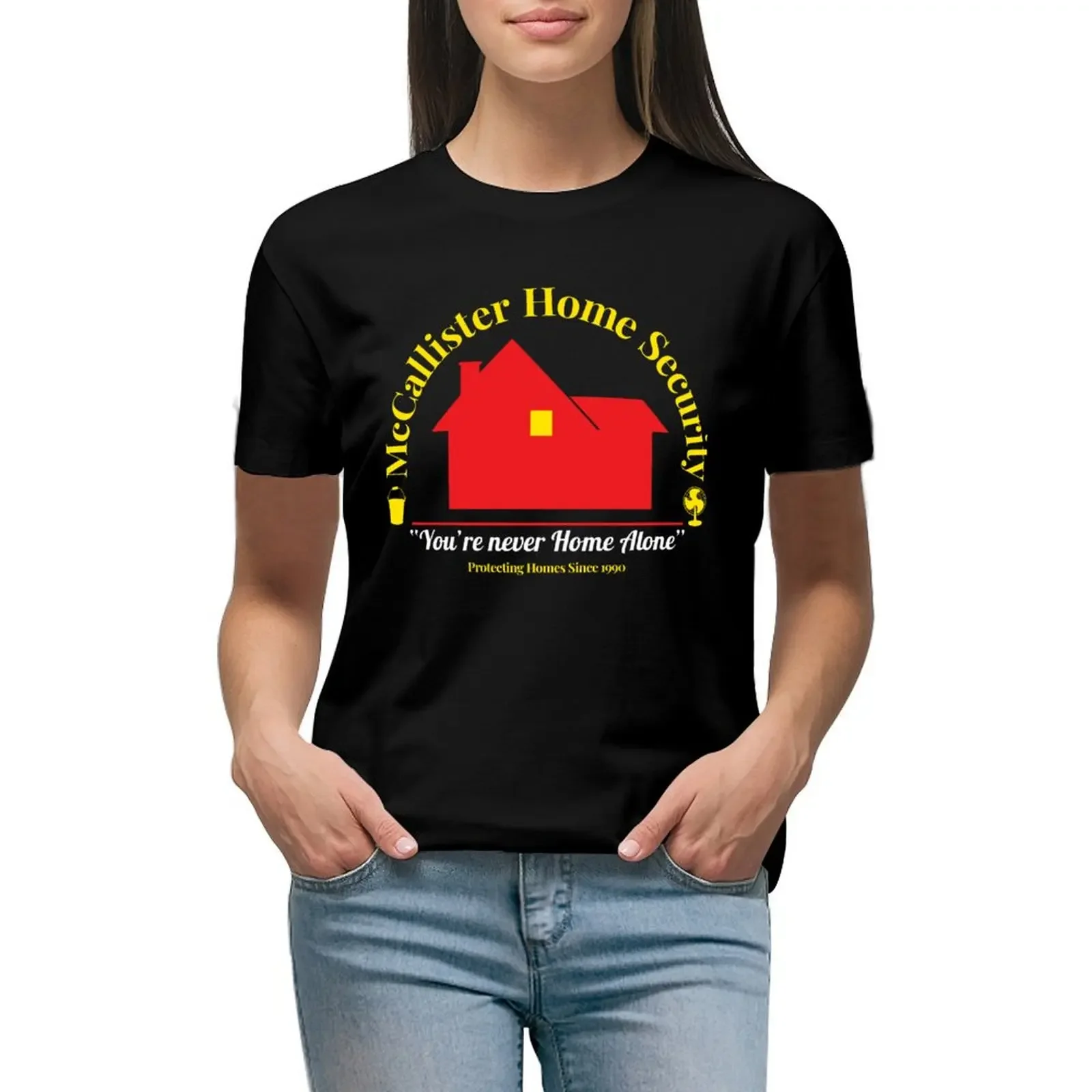 

Beautiful Model Home Alone Gift Movie Fans T-shirt shirts graphic tees Short sleeve tee cute tops Woman T-shirts