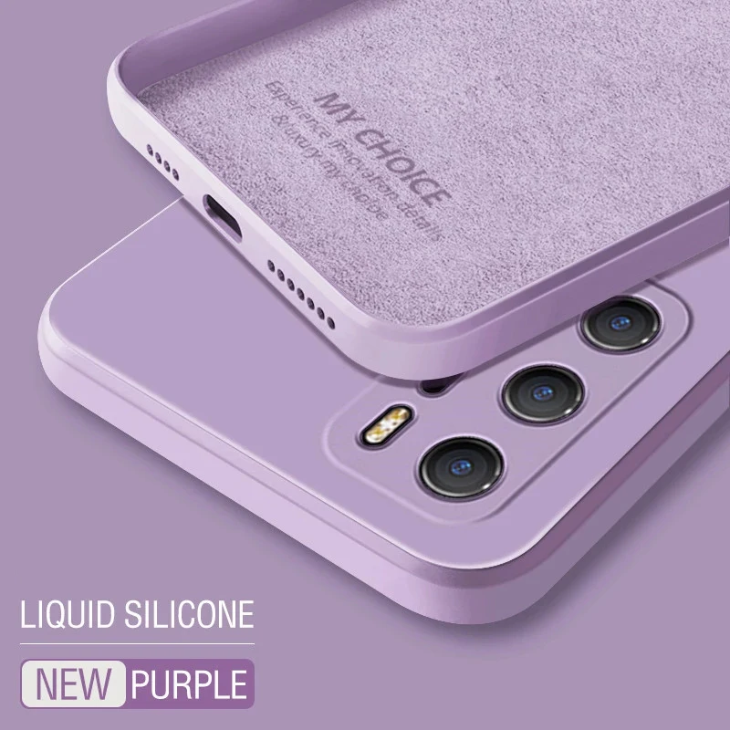 Luxury Liquid Silicone Soft Phone Case for Huawei P30 Lite P40 P50 P20 Pro Plus Mate 10 20 20X 30 Pro 40 Lite Cover Coque