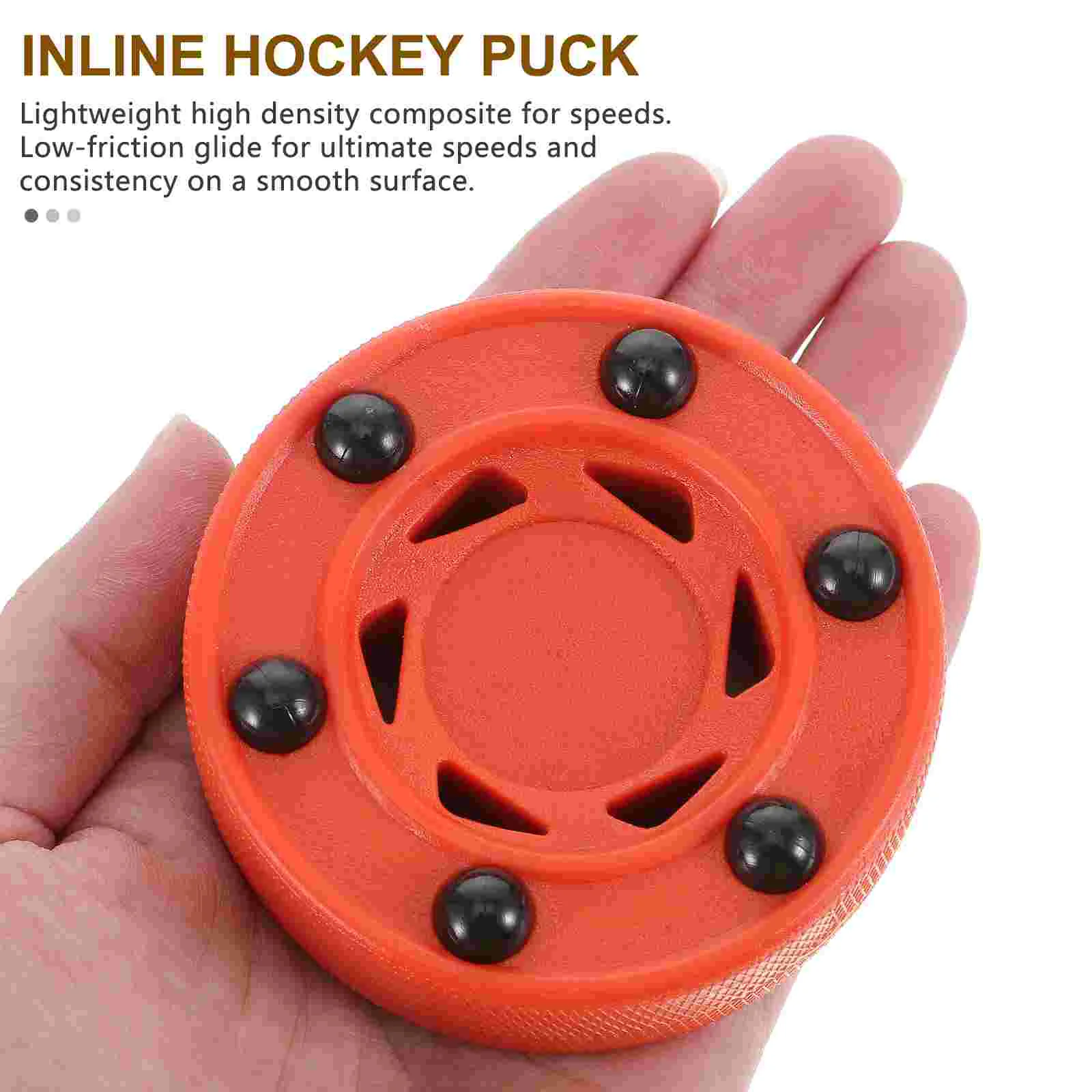 Roller Hockey Puck For Roller Skating Ball Inline Street Hockey Accessories Ice Field Team Sports Low Friction Glide Smooth
