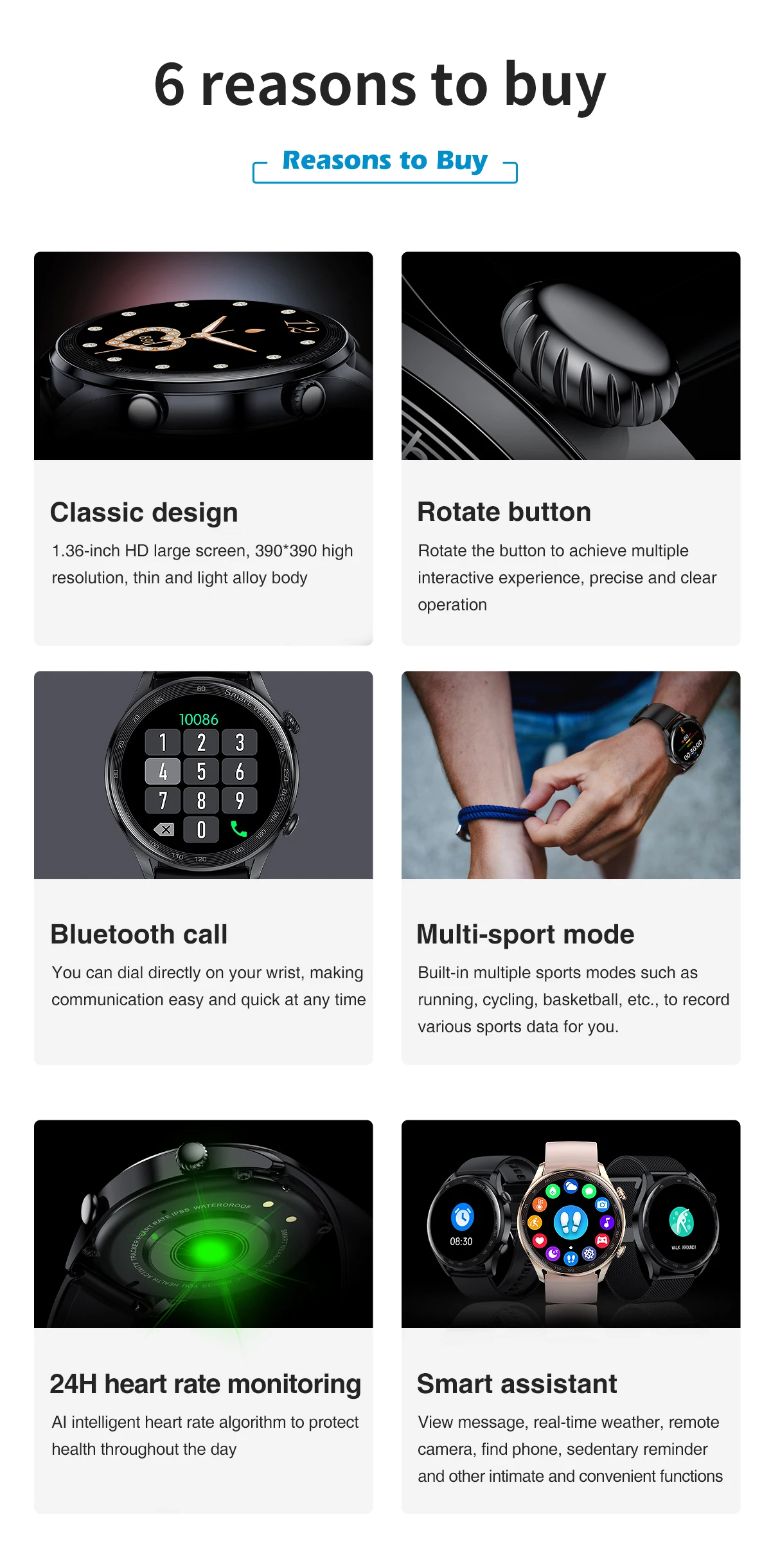 monitoramento sono multifuncional smartwatch bluetooth dial senhoras presente pulseira de música