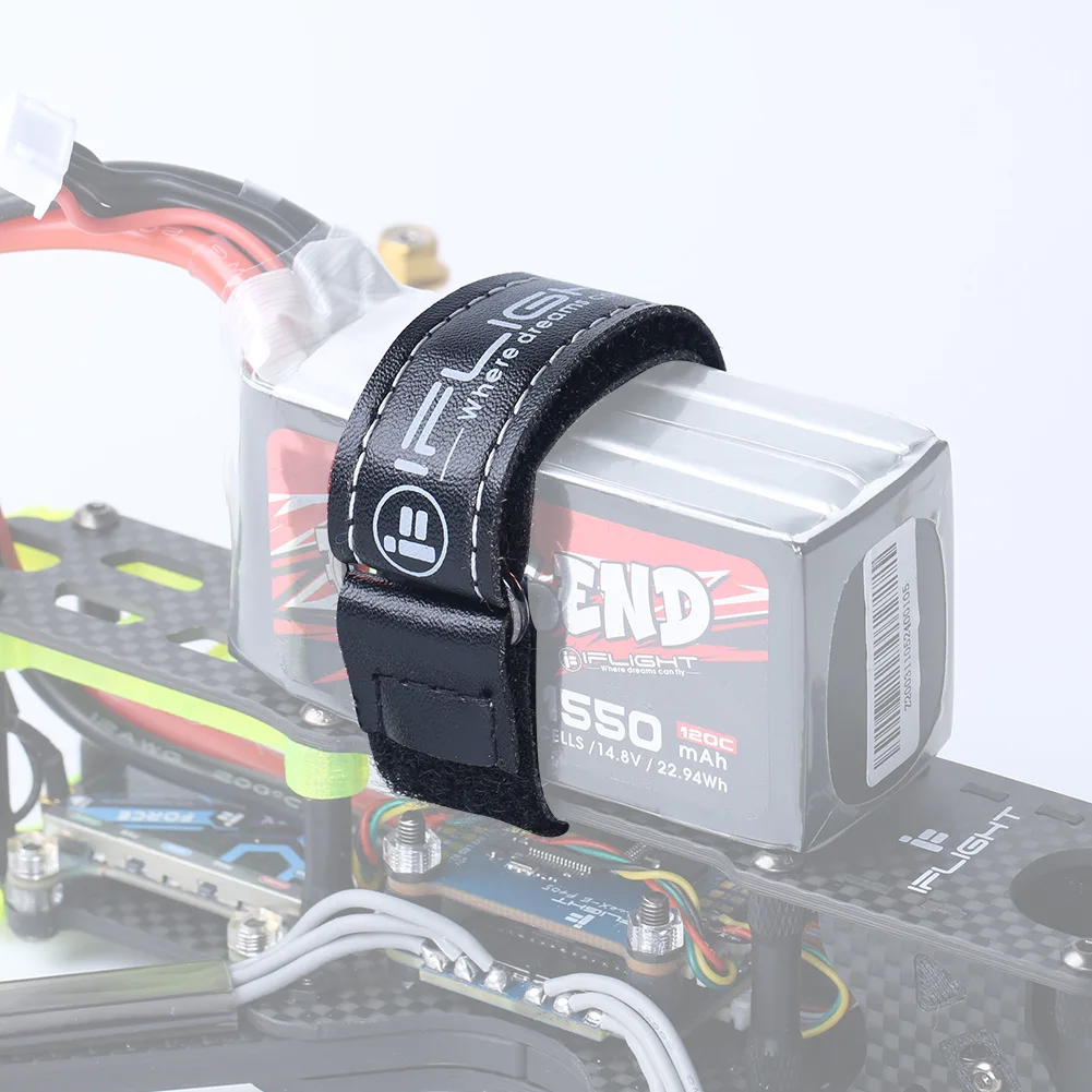 5pcs iFlight 너비 10mm 15mm 20mm 길이 100-500mm 마이크로 화이버 PU 가죽 배터리 스트랩/비 슬립 FPV 부품