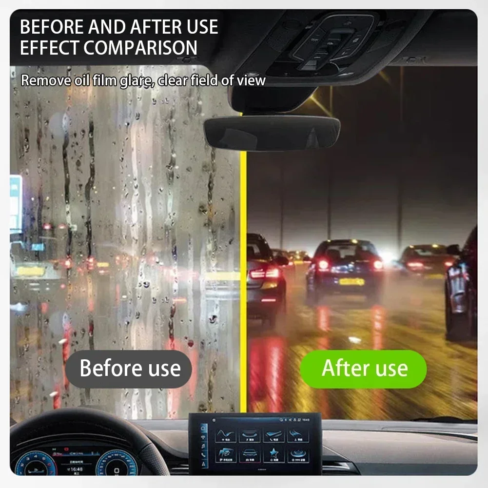 Car Glass Oil Film Remover and Water Repellent Coating