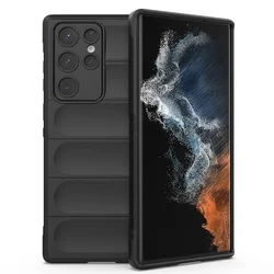 Matte Armor Skidproof Silicone Protective Phone Case - S23 (Black)