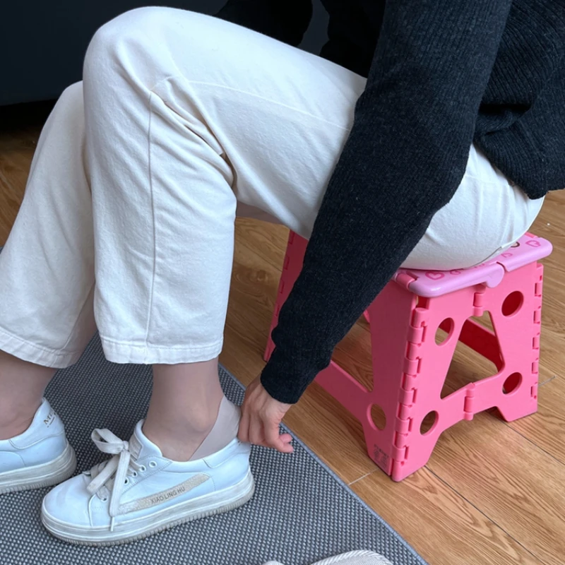 Bedroom Stool Kids Anti Slip Portable Office Space Saving Furniture Nordic Stool Taburete Para Sala De Estar Home Decoration