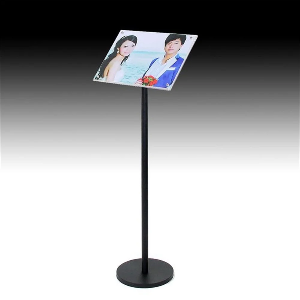 A3 Floor Poster Pedestal Sign Display Holder Floor Stand With Clear Acrylic Poster Frames Signage Display Rack Sign Stand