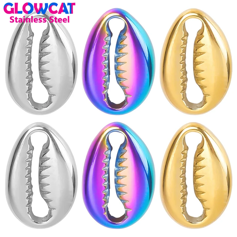 

3pcs/Lot Stainless steel Simulated Shell Bead Connector Charms DIY Necklace Bracelet Pendant Handmade Jewelry Making Accessories