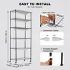 DIY Plant Stand with Grow Light, 6-Tier Large Tall Plant Shelf with 192W 5000K Full Spectrum Grow Lights for Seed Starting 5