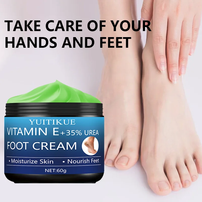YUITIKUE Vitamin E 35% Urea Foot Cream moisturizes and nourishes the skin of the feet, suitable for dry and cracked feet.