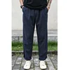 Sauce Zhan Men Pants Linen Pants Men Summer Breathable Casual Pants Ankle-length Loose Fit Taper Leg 2
