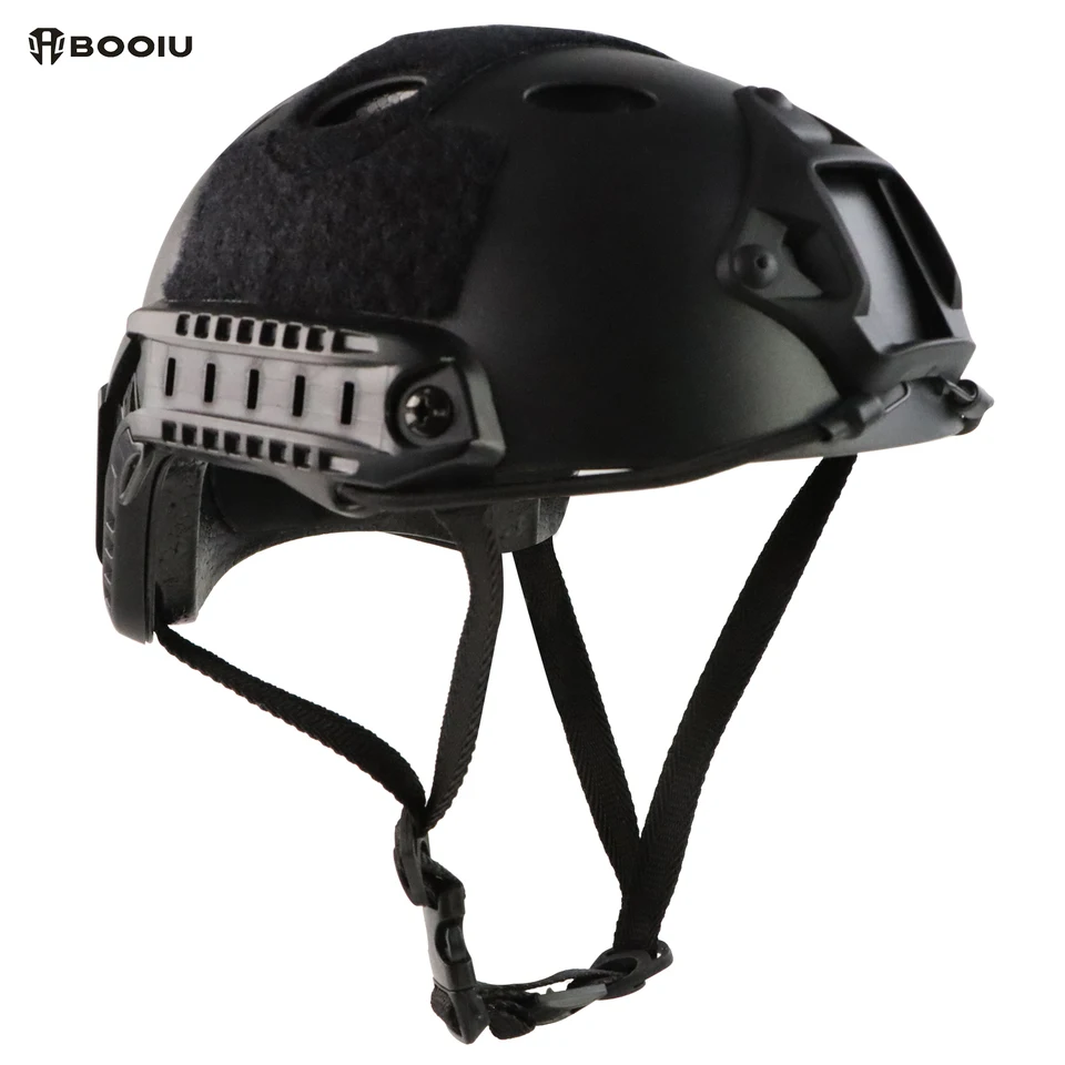 BOOIU Airsoft Fast Helmet PJ Tactical Helmets CS Riding Shooting Helmet Paintball Military Protective Gear for Outdoor Sports