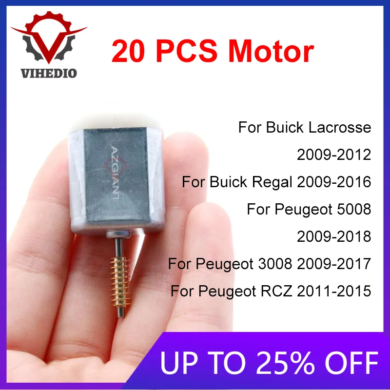 20 Pz Per Buick Lacrosse Regal Peugeot 5008 3008 Rcz 2011-2012 Car Wing Mirror Pieghevole Potenza Motore Elettrico Oem 12V Core Engine