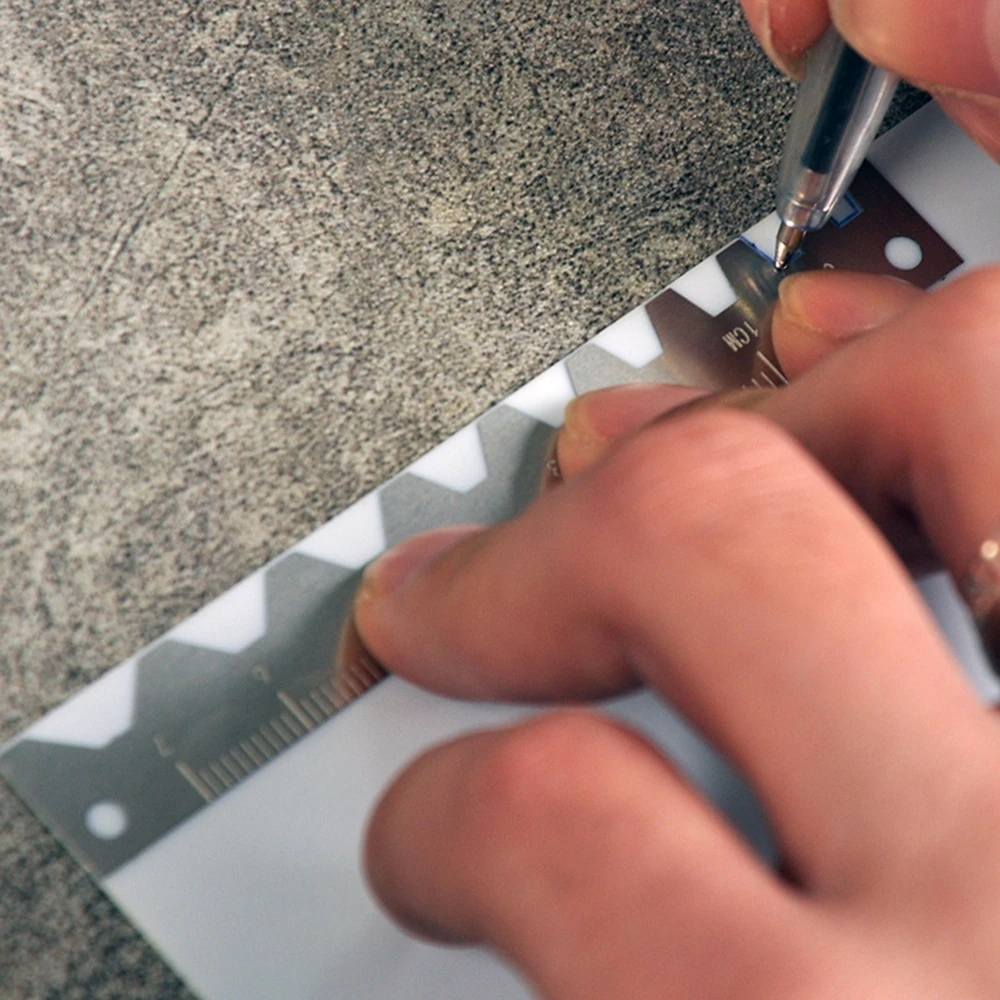 Drill Scribe Line Templates Ruler Detail Up Carve Hobby Model Craft Tool