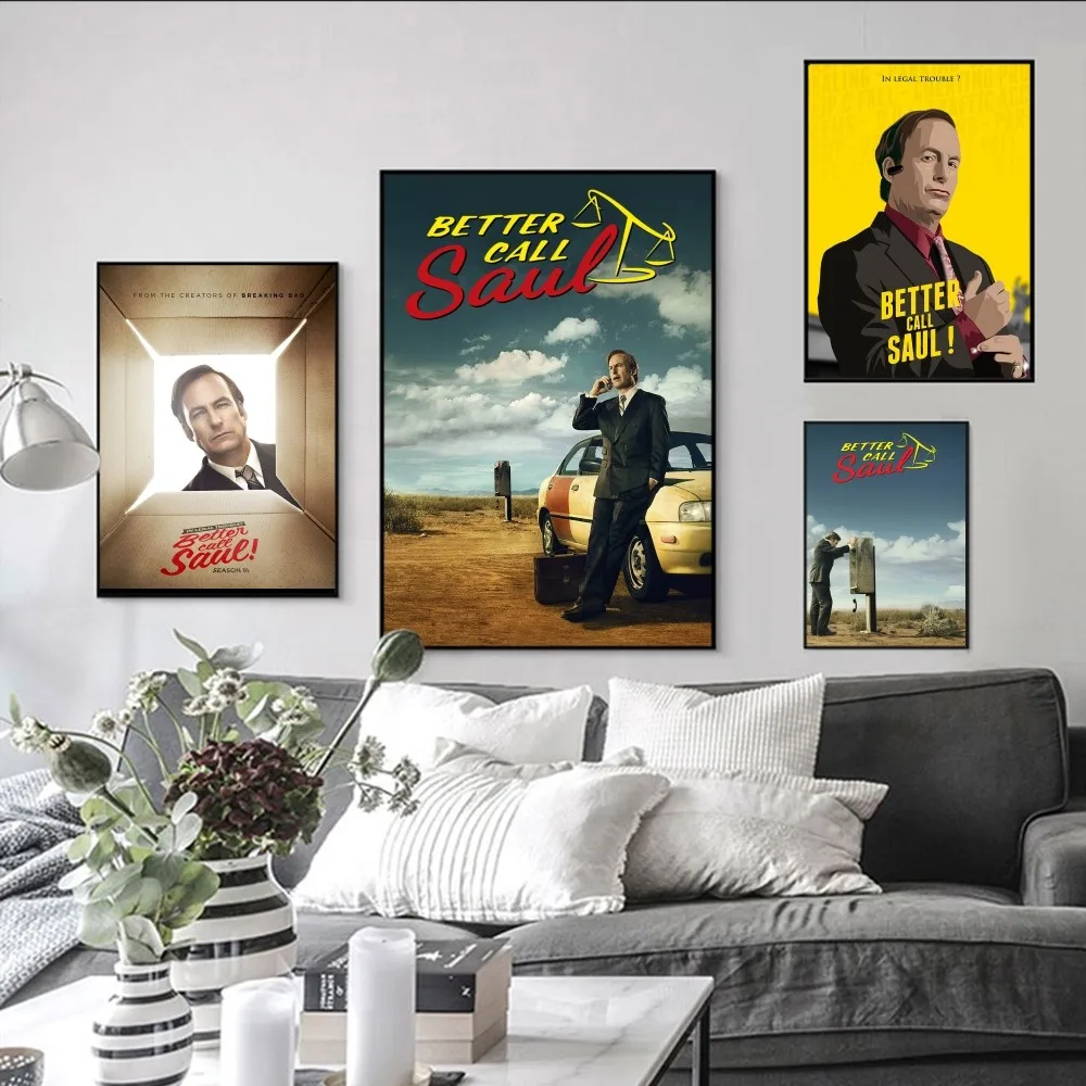 

movie Better C-call Sauls Poster Self-adhesive Art Poster Retro Kraft Paper Sticker DIY Room Bar Vintage Decorative Painting
