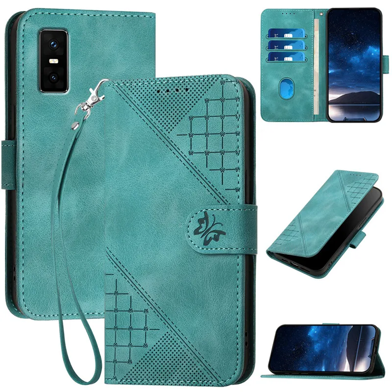 Luxury Pattern Flower Leather Phone Case - Flip Cover Wallet with Card Holder