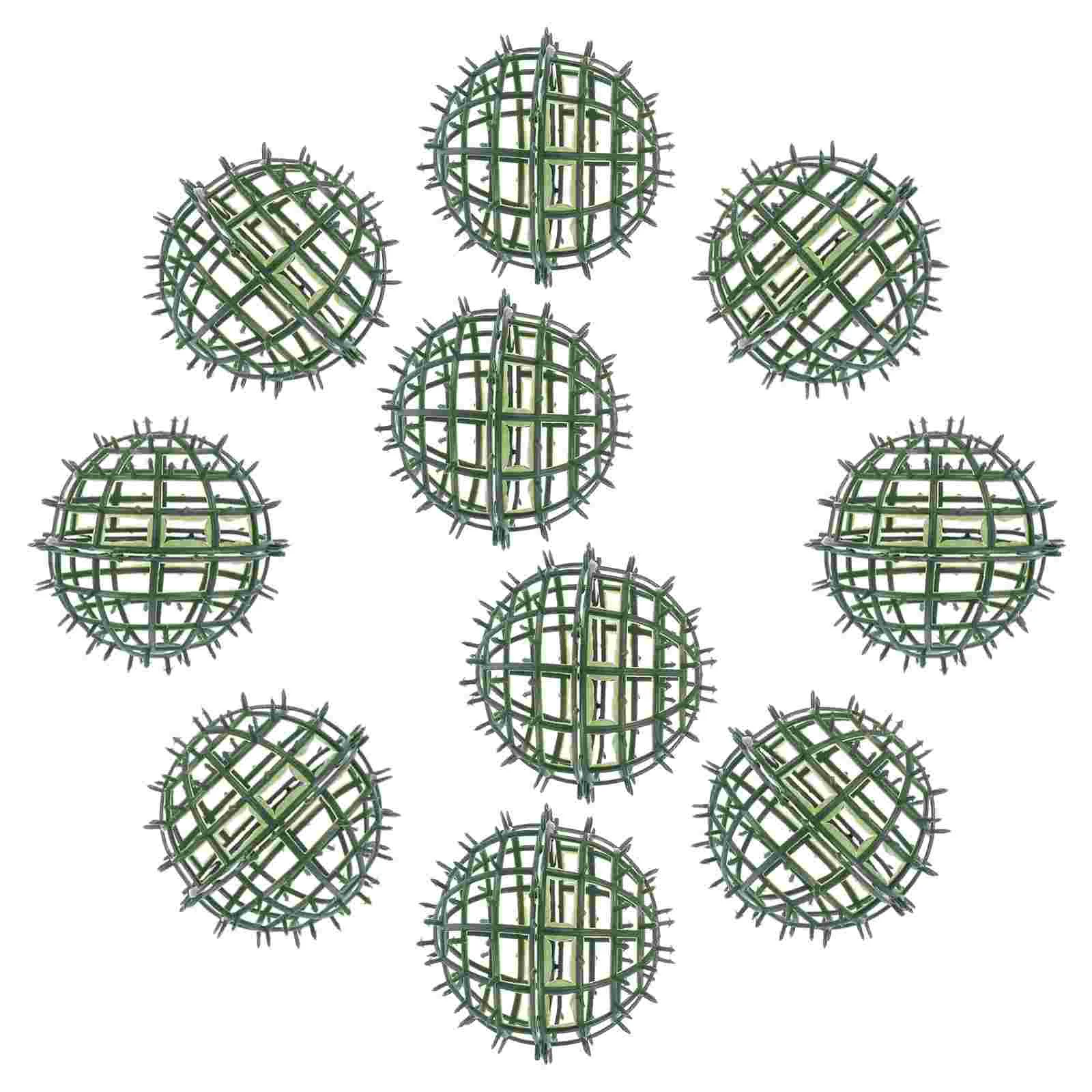 

10/15/20/25/30cm Plastic Flower Ball Racks DIY Floral Mud Cable Ties Frame Flower Arrangement Shelf Wedding Party Props