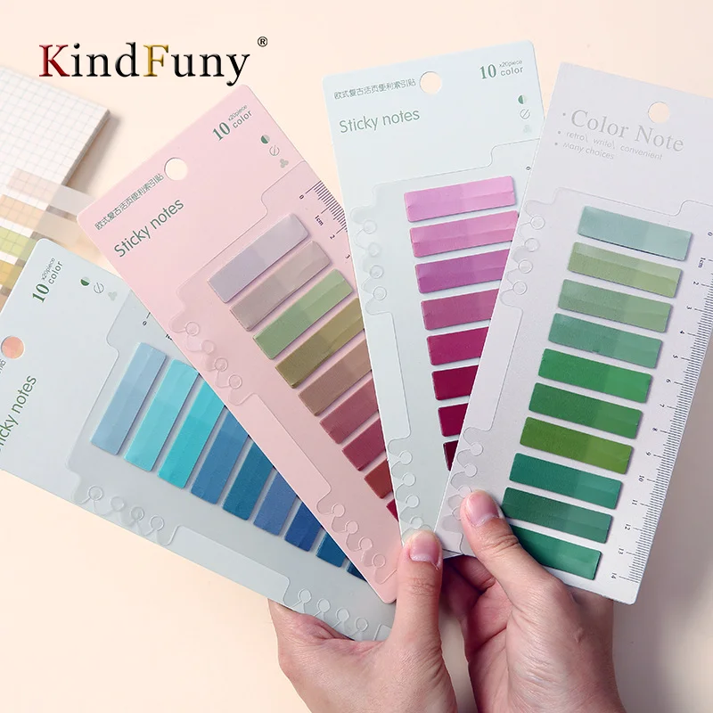 KindFuny 1200pcs Sticky Note Transparent Index Tabs Arrow Posted It Flags for Page Marker Planner Stickers Office School 3
