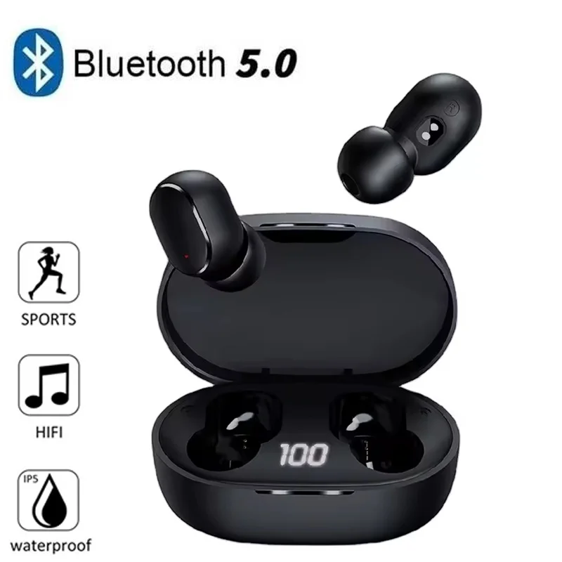 Wireless Bluetooth HIFI Stereo Noise Reduction Sport Gaming Earphones