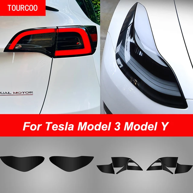 Für Tesla Modell 3 Modell y ppf geschwärzte Scheinwerfer Rücklicht Nebels  chein werfer Schutz folie Scheinwerfer