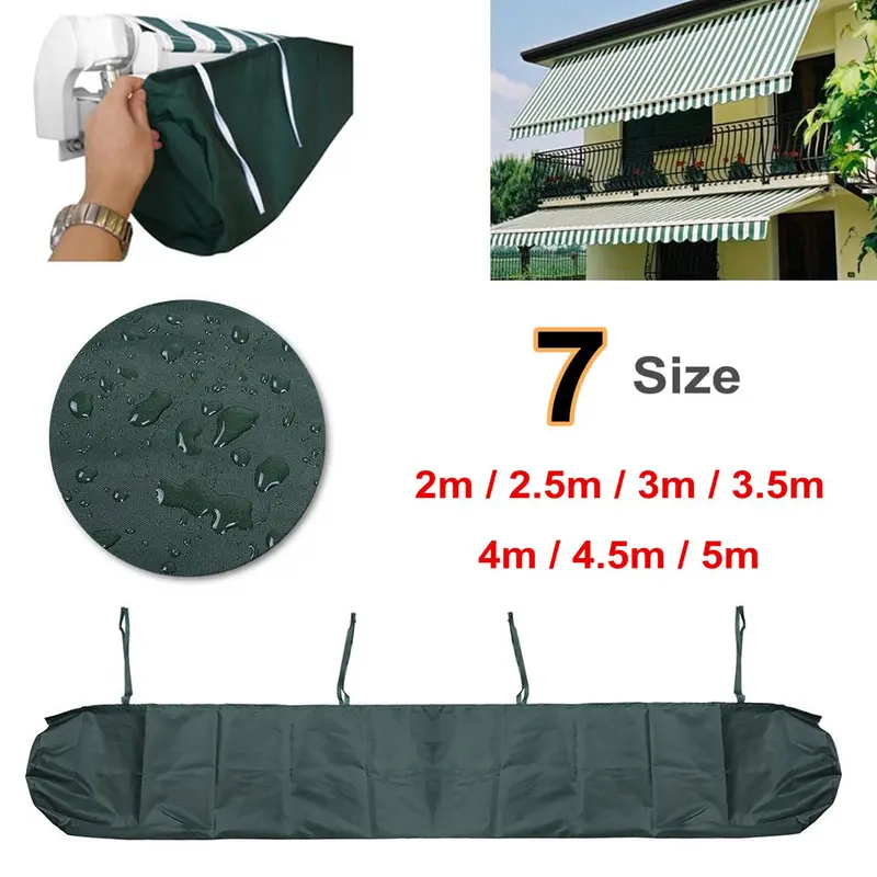 7 Sizes Patio Awning Protector Cover Patio Garden Rain Shed Storage Bag Rain Cover Retractable Roller Shutter Awning Dust Cover - Image 9